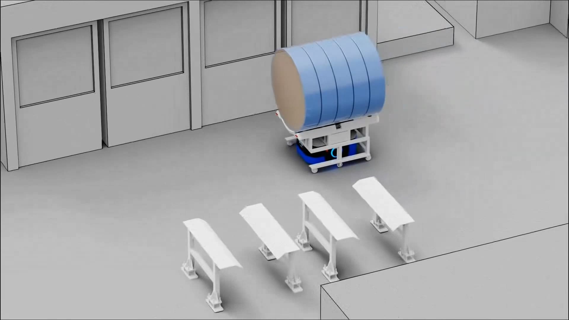 We successfully automated raw-material transport with OMRON AMRs! 👍